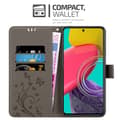 Miniatyrbilde 2 av 7: Deksel til Samsung Galaxy M53 5G Lommebokdeksel i blomster design med magnetisk lukking, stativfunksjon og kortplasser