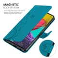 Miniatyrbilde 4 av 7: Deksel til Samsung Galaxy M53 5G Lommebokdeksel i blomster design med magnetisk lukking, stativfunksjon og kortplasser