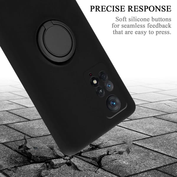 Xiaomi RedMi NOTE 11 PRO 4G / 5G Skal Fodral Mobilskydd av flexibelt TPU-silikon med ring Skyddsfodral Case Cover
