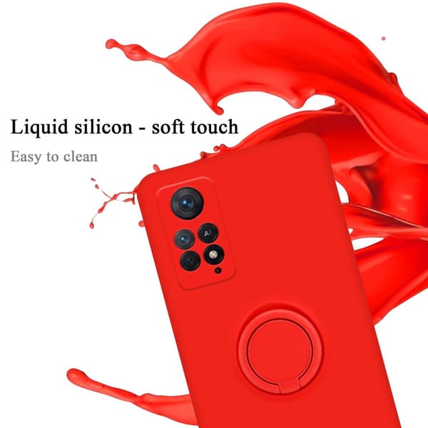 Xiaomi RedMi NOTE 11 PRO 4G / 5G Skal Fodral Mobilskydd av flexibelt TPU-silikon med ring Skyddsfodral Case Cover