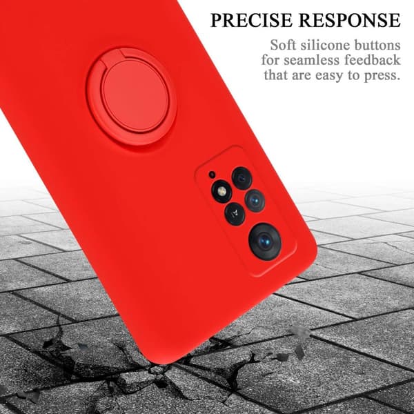 Xiaomi RedMi NOTE 11 PRO 4G / 5G Skal Fodral Mobilskydd av flexibelt TPU-silikon med ring Skyddsfodral Case Cover