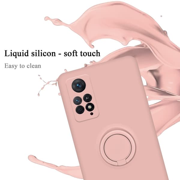 Xiaomi RedMi NOTE 11 PRO 4G / 5G Skal Fodral Mobilskydd av flexibelt TPU-silikon med ring Skyddsfodral Case Cover