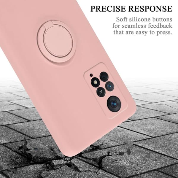 Xiaomi RedMi NOTE 11 PRO 4G / 5G Skal Fodral Mobilskydd av flexibelt TPU-silikon med ring Skyddsfodral Case Cover