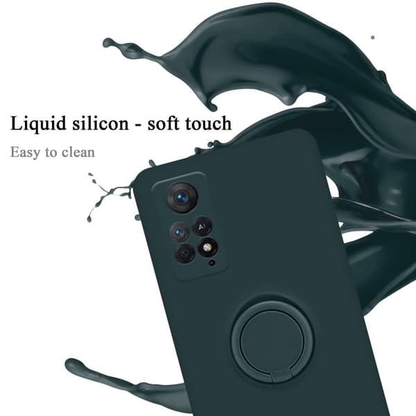 Xiaomi RedMi NOTE 11 PRO 4G / 5G Skal Fodral Mobilskydd av flexibelt TPU-silikon med ring Skyddsfodral Case Cover