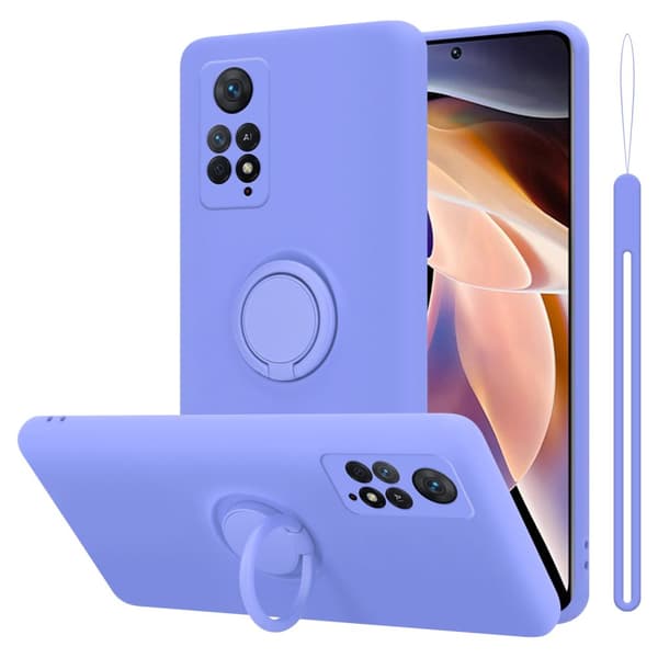 Xiaomi RedMi NOTE 11 PRO 4G / 5G Skal Fodral Mobilskydd av flexibelt TPU-silikon med ring Skyddsfodral Case Cover