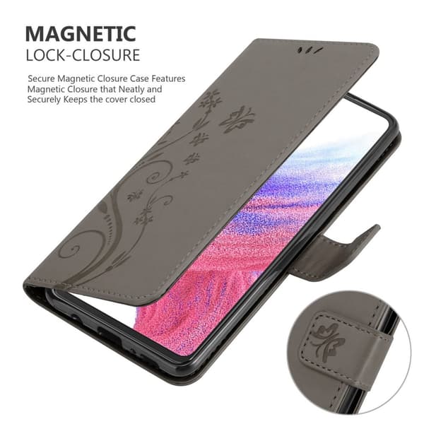 Samsung Galaxy A53 5G Pungetui Cover Blomster ()