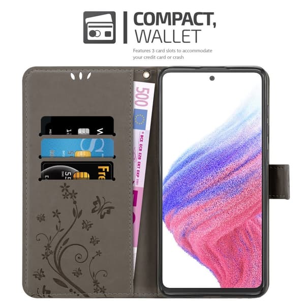 Samsung Galaxy A53 5G Pungetui Cover Blomster ()