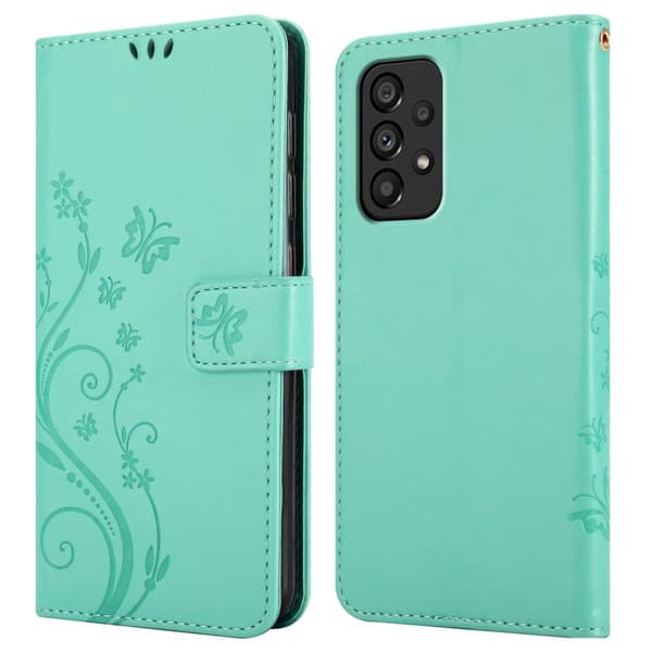Samsung Galaxy A53 5G Pungetui Cover Blomster ()