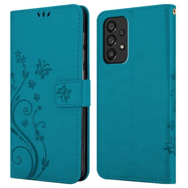 Samsung Galaxy A53 5G Pungetui Cover Blomster ()