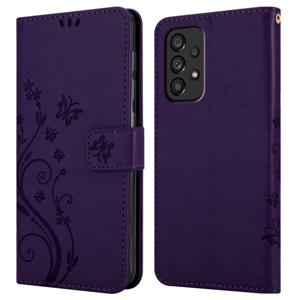 Samsung Galaxy A53 5G Pungetui Cover Blomster ()