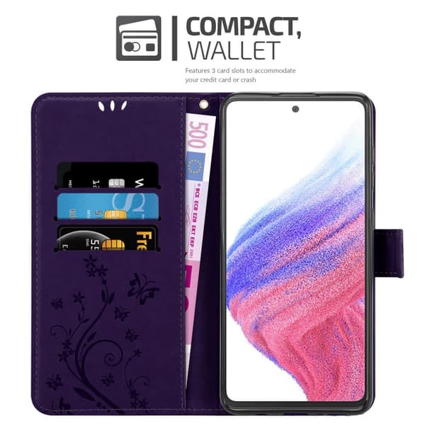 Samsung Galaxy A53 5G Pungetui Cover Blomster ()