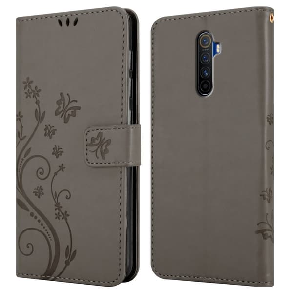 Realme X2 PRO / Oppo Reno Ace Suojakotelo Suojakuori Lompakkokotelo Matkapuhelinkotelo Kukat jossa on magneettisuljenta, jalusta-toiminto ja
