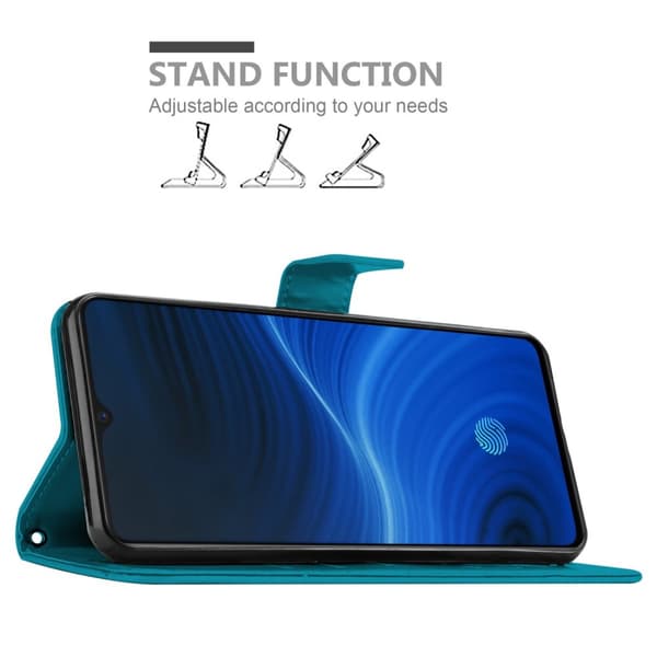Realme X2 PRO / Oppo Reno Ace Suojakotelo Suojakuori Lompakkokotelo Matkapuhelinkotelo Kukat jossa on magneettisuljenta, jalusta-toiminto ja