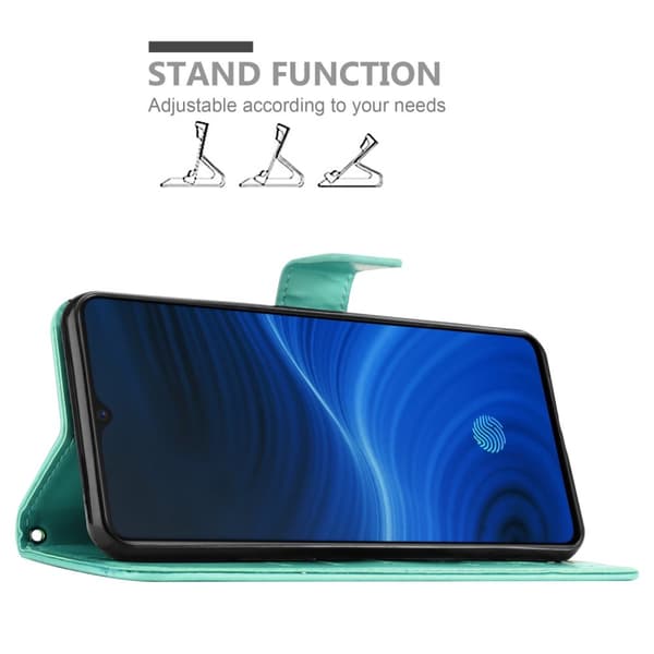 Realme X2 PRO / Oppo Reno Ace Suojakotelo Suojakuori Lompakkokotelo Matkapuhelinkotelo Kukat jossa on magneettisuljenta, jalusta-toiminto ja