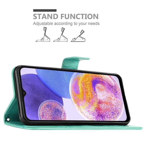 Samsung Galaxy A23 4G / 5G Pungetui Cover Blomster ()