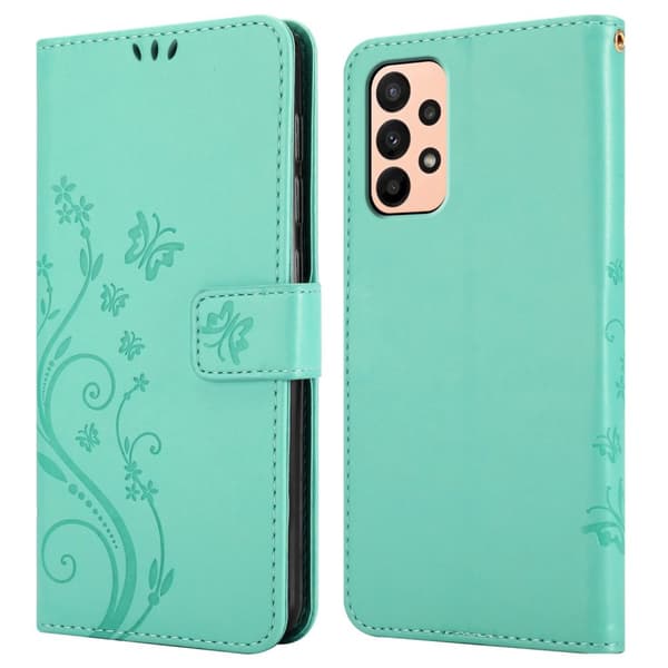 Samsung Galaxy A23 4G / 5G Pungetui Cover Blomster ()