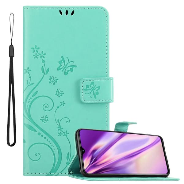 Realme X2 / XT / Oppo K5 Suojakotelo Suojakuori Lompakkokotelo Matkapuhelinkotelo Kukat jossa on magneettisuljenta, jalusta-toiminto ja korttipaikat
