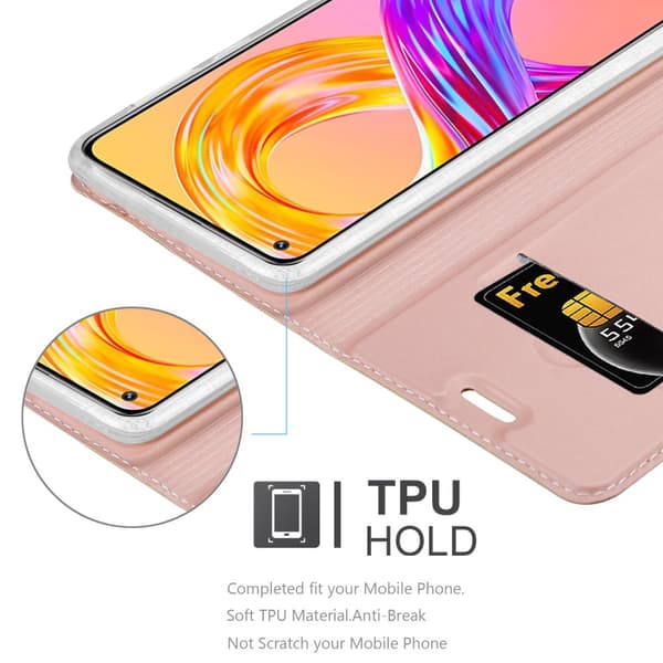 Realme 8 4G / 8 PRO Suojakotelo Suojakuori Lompakkokotelo Matkapuhelinkotelo jossa magneettisuljenta, jalusta-toiminto ja korttitasku