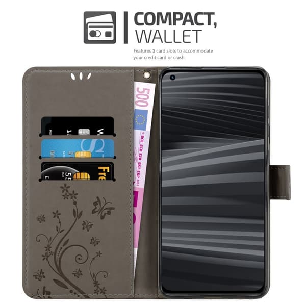 Realme GT 2 PRO Pungetui Cover Blomster ()