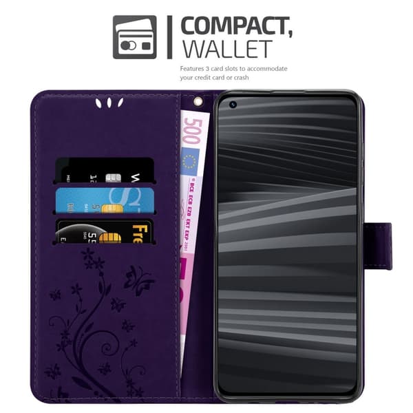 Realme GT 2 PRO Pungetui Cover Blomster ()