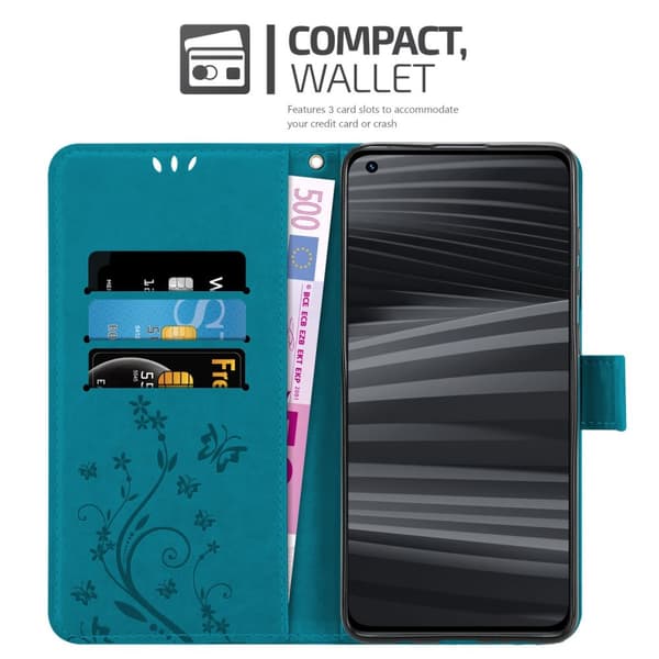 Realme GT 2 PRO Pungetui Cover Blomster ()
