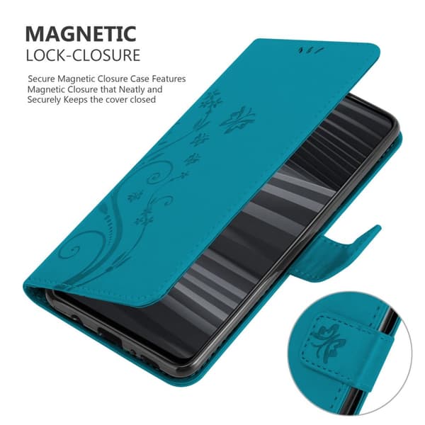 Realme GT 2 / GT Neo 2 / GT Neo 3T Suojakotelo Suojakuori Lompakkokotelo Matkapuhelinkotelo Kukat jossa on magneettisuljenta, jalusta-toiminto ja
