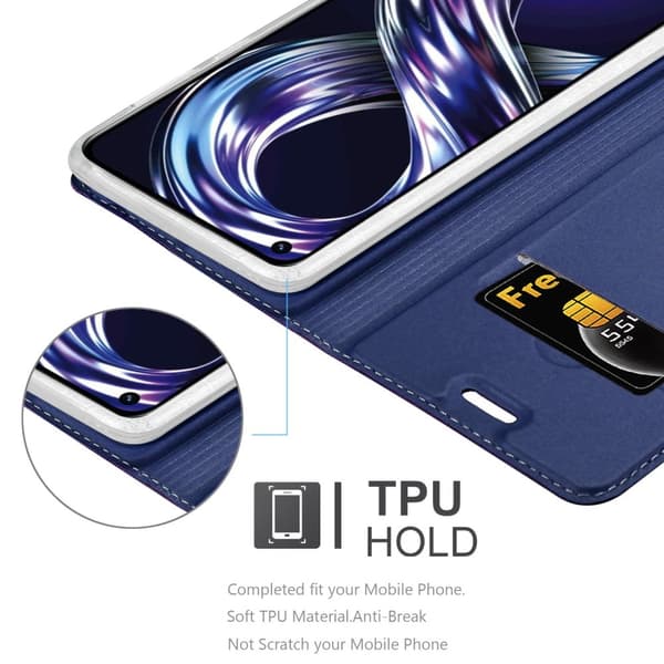 Realme 8i / Narzo 50 4G Suojakotelo Suojakuori Lompakkokotelo Matkapuhelinkotelo jossa magneettisuljenta, jalusta-toiminto ja korttitasku