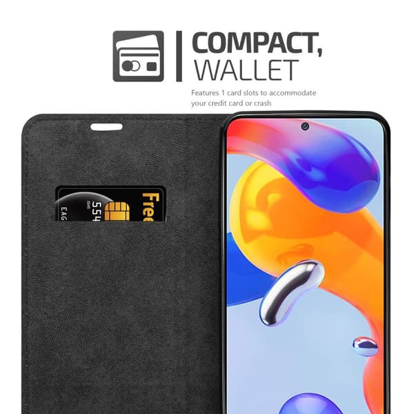 Xiaomi RedMi NOTE 11 PRO 4G / 5G Suojakotelo Suojakuori Lompakkokotelo Matkapuhelinkotelo jossa magneettisuljenta, jalusta-toiminto ja korttitasku