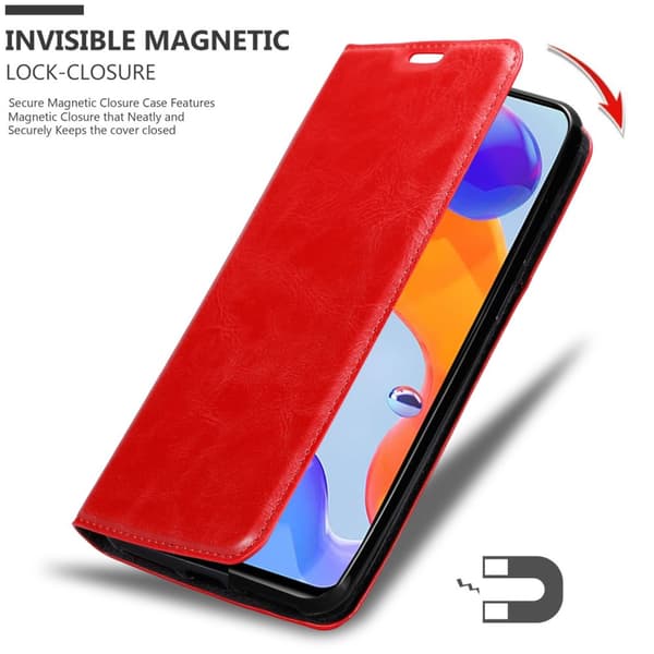 Xiaomi RedMi NOTE 11 PRO 4G / 5G Suojakotelo Suojakuori Lompakkokotelo Matkapuhelinkotelo jossa magneettisuljenta, jalusta-toiminto ja korttitasku