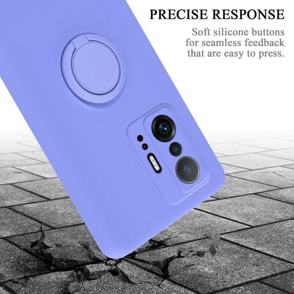 Xiaomi 11T / 11T PRO Skal Fodral Mobilskydd av flexibelt TPU-silikon med ring Skyddsfodral Case Cover