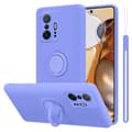 Miniatyrbild 1 av 8: Xiaomi 11T / 11T PRO Skal Fodral Mobilskydd av flexibelt TPU-silikon med ring Skyddsfodral Case Cover