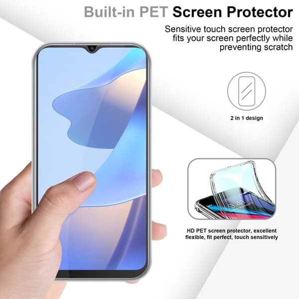 Oppo A16s / A54s Suojakuori Suojakotelo 360° ympäryssuojaus näytönsuojuksen kanssa