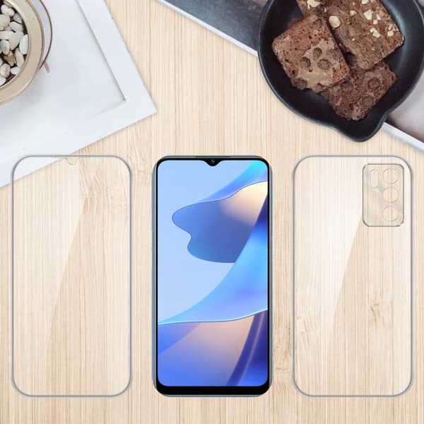 Oppo A16s / A54s Suojakuori Suojakotelo 360° ympäryssuojaus näytönsuojuksen kanssa