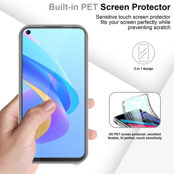 Oppo A36 / A76 Suojakuori Suojakotelo 360° ympäryssuojaus näytönsuojuksen kanssa