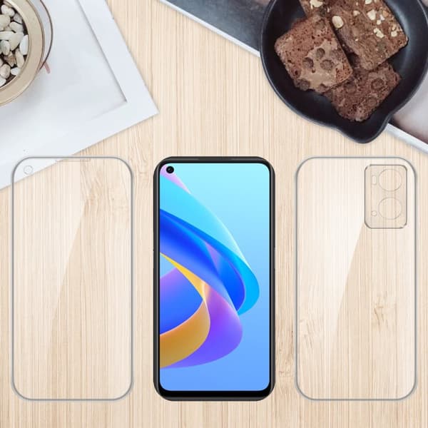 Oppo A36 / A76 Suojakuori Suojakotelo 360° ympäryssuojaus näytönsuojuksen kanssa