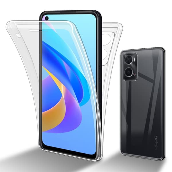 Oppo A36 / A76 Suojakuori Suojakotelo 360° ympäryssuojaus näytönsuojuksen kanssa