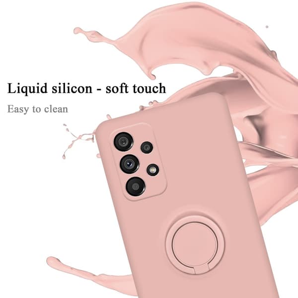 Silikondeksel til Samsung Galaxy A73 5G Deksel av fleksibelt TPU-silikon