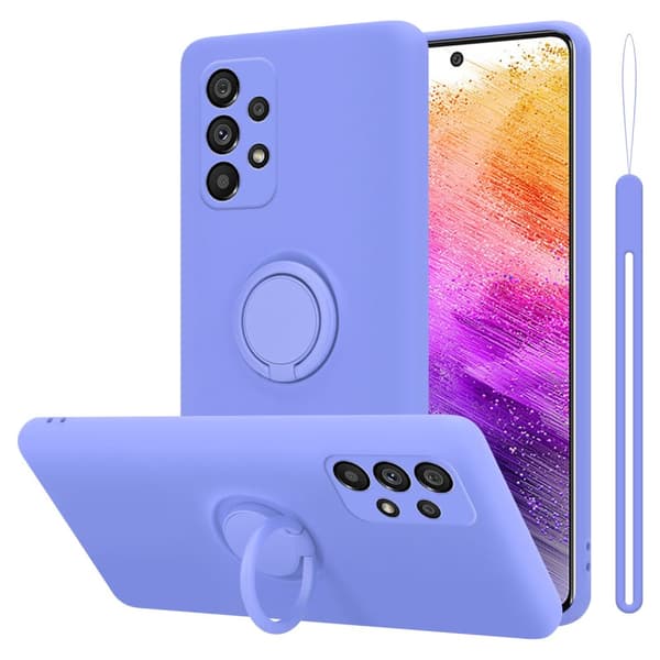 Silikondeksel til Samsung Galaxy A73 5G Deksel av fleksibelt TPU-silikon