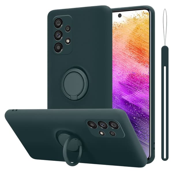 Silikondeksel til Samsung Galaxy A73 5G Deksel av fleksibelt TPU-silikon