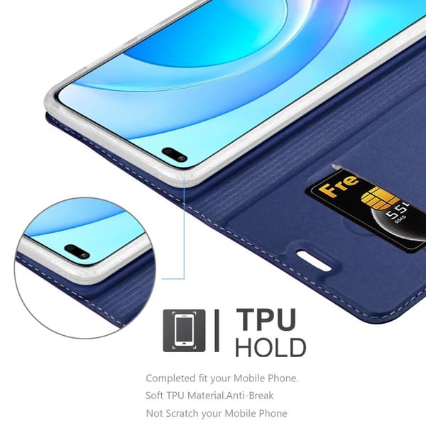 Honor 50 LITE Suojakotelo Suojakuori Lompakkokotelo Matkapuhelinkotelo jossa magneettisuljenta, jalusta-toiminto ja korttitasku
