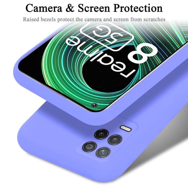Realme 8 5G / V13 / Q3 / Q3i / Narzo 30 5G Suojakotelo Suojakuori valmistettu joustavasta TPU-silikonista
