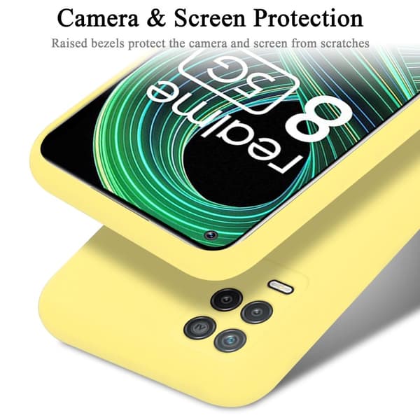 Realme 8 5G / V13 / Q3 / Q3i / Narzo 30 5G Suojakotelo Suojakuori valmistettu joustavasta TPU-silikonista