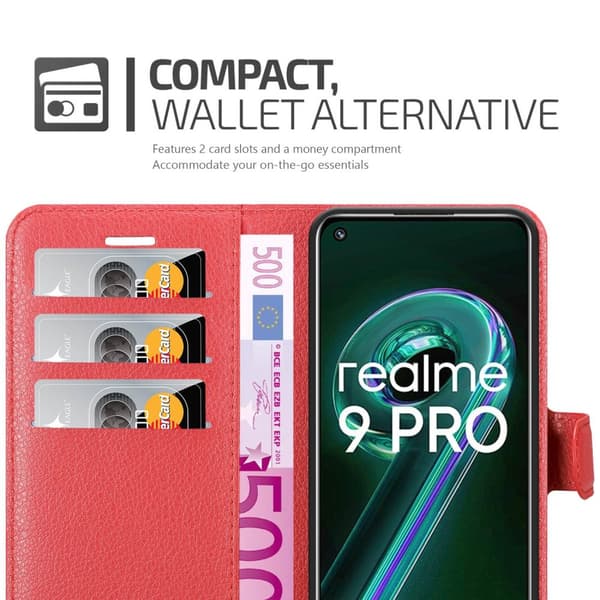 Realme 9 5G / 9 PRO / V25 / Q5 / OnePlus Nord CE 2 LITE 5G Suojakotelo Lompakkokotelo Matkapuhelinkotelo Suojakuori jossa magneettisuljenta,