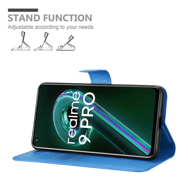 Realme 9 5G / 9 PRO / V25 / Q5 / OnePlus Nord CE 2 LITE 5G Plånboksfodral Fodral Skal Case med magnetisk stängning, ståfunktion och kortplats