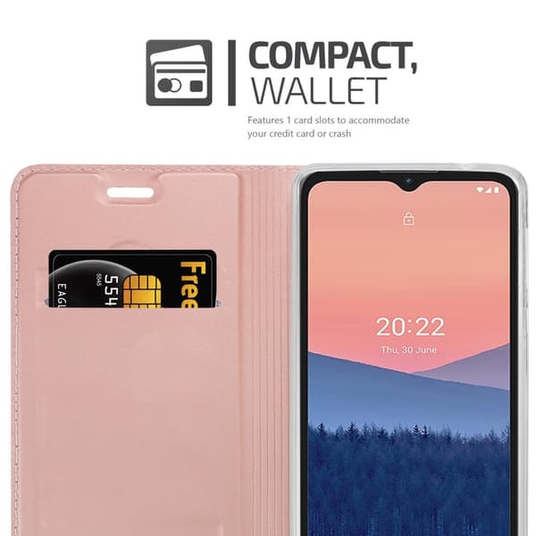 Nokia C21 Suojakotelo Suojakuori Lompakkokotelo Matkapuhelinkotelo jossa magneettisuljenta, jalusta-toiminto ja korttitasku