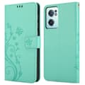 Miniatyrbilde 8 av 8: Deksel til OnePlus Nord CE 2 5G Lommebokdeksel i blomster design med magnetisk lukking, stativfunksjon og kortplasser