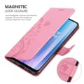 Miniatyrbild 5 av 8: OnePlus Nord CE 2 5G Skal Fodral i blomdesign Mobilskydd Case Cover med magnetisk stängning, ståfunktion och kortplatser