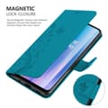 Miniatyrbilde 5 av 8: Deksel til OnePlus Nord CE 2 5G Lommebokdeksel i blomster design med magnetisk lukking, stativfunksjon og kortplasser