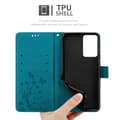 Miniatyrbilde 6 av 8: Deksel til OnePlus Nord CE 2 5G Lommebokdeksel i blomster design med magnetisk lukking, stativfunksjon og kortplasser