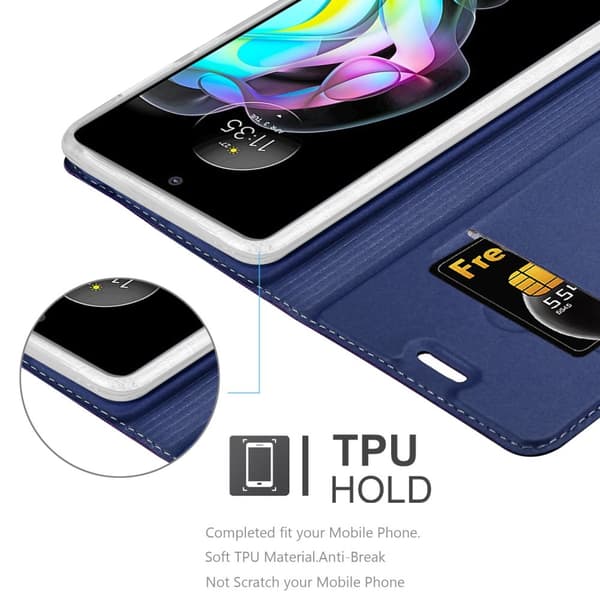 Motorola EDGE 20 Skal Fodral med magnetisk stängning, ståfunktion och kortficka Mobilskydd
